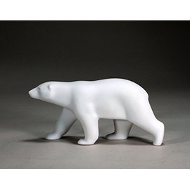 Polar Bear Sculpture by John Perry Pellucida "Free Standing" 10in Long