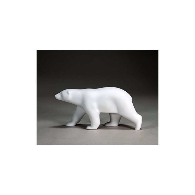 Polar Bear Sculpture by John Perry Pellucida "Free Standing" 10in