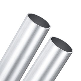 M METERXITY 2-Pack 100mm 6063 Aluminum Round Tube, 32mm ID 35mm OD Seamless Aluminum Tubing for Construction/Machining/DIY Crafting, Metal Straight Pipe [1.26"x1.38"x4"]