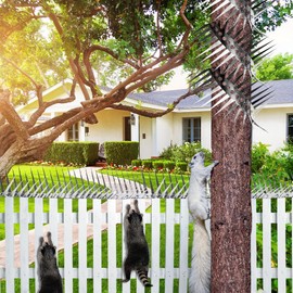 80 inches Bird deterrents for Outside and cat Spikes，Suitable for Pigeon Spike for Garden Fence Spikes and Wall,Barns Roof and Squirrel Guard Baffle with Steel Bird Spikes Stripes