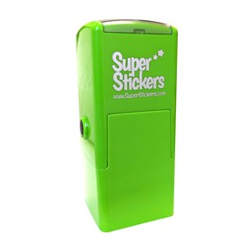 SuperStickers Stamper Solutions Next Step Pre-Inked Stamper, Green, 28mm