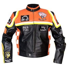 Rourke Don Biker Cow Leather Jacket (4XL)