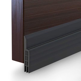 Suptikes Door Draft Stopper Under Door Seal for Exterior/Interior Doors, Door Sweep Strip Under Door Draft Blocker, Soundproof Door Bottom Weather Stripping, 2 Inch W x 39 Inch L, Black