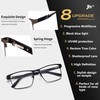 JM Progressive Multifocus Reading Glasses Men, Blue Light Blocking Readers
