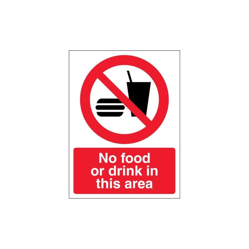 V Safety No Food Or Drink In This Area -