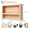 Woodtoe Montessori Lock and Key Toy Set, Wooden Learning Toy
