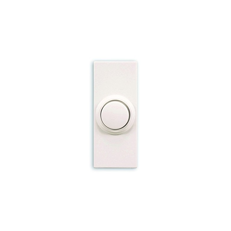 Globe Electric SL-7393-02 Doorbell Wrls Push-Button Round, No Size, White