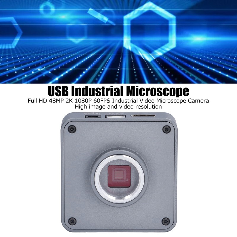 Microscope Camera 48MP 2K 1080P 60FPS HD Industrial Video Camera