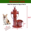 20.9"H Metal Fire Hydrant for Dogs to Pee On with