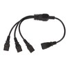 IEC 320 C14 to 3 X C13 Power Cable Universal