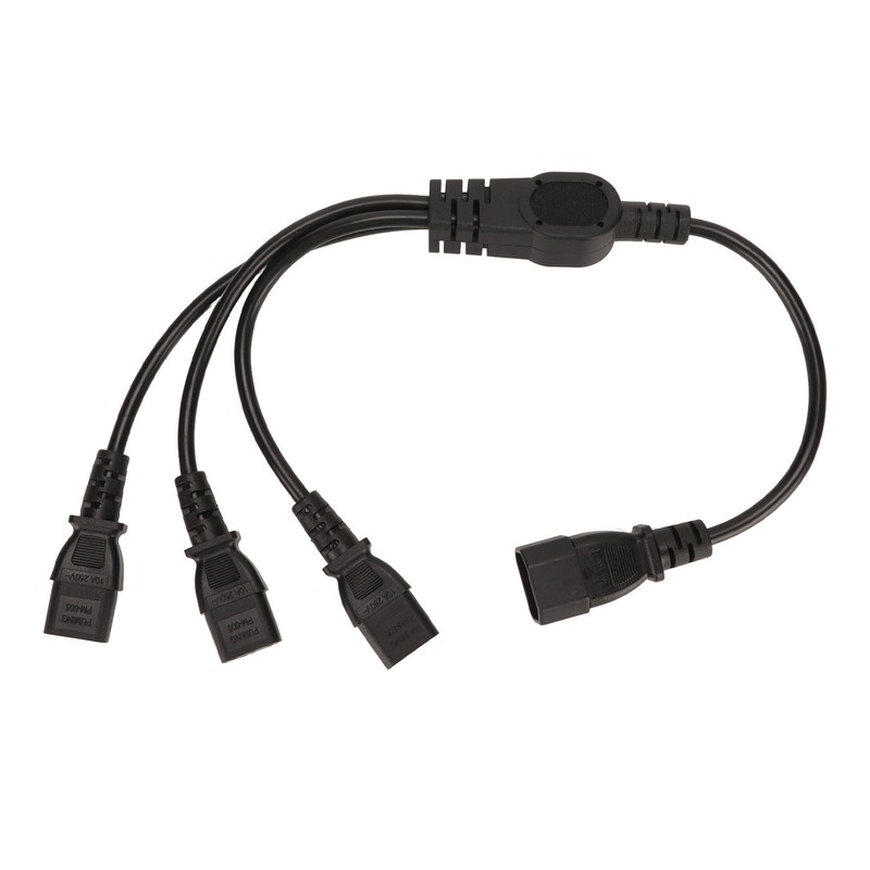 IEC 320 C14 to 3 X C13 Power Cable Universal