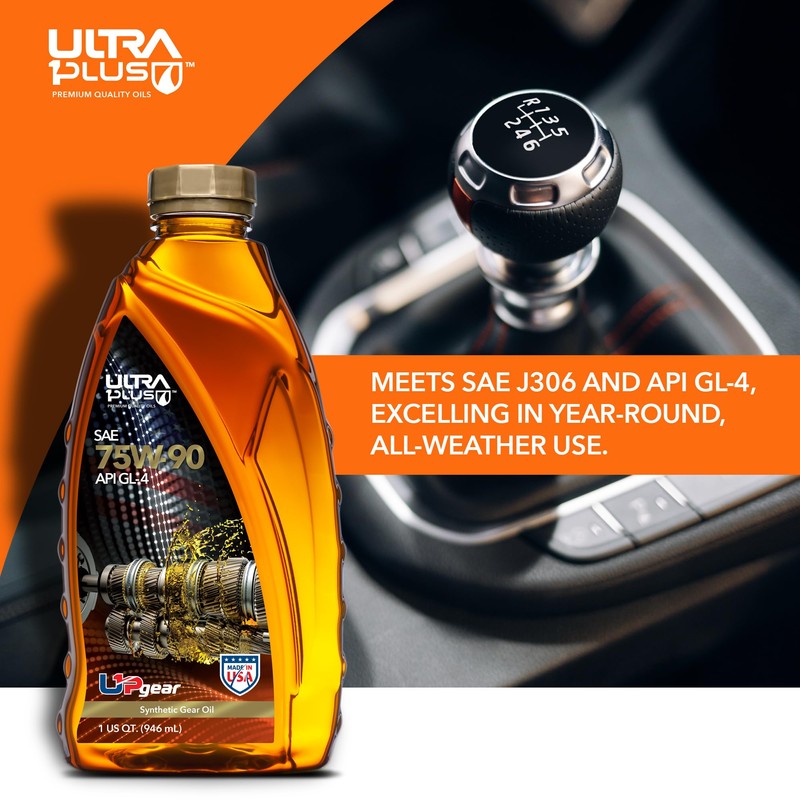 ULTRA 1PLUS SAE 75W-90 Synthetic Gear Oil, API GL-4 (5