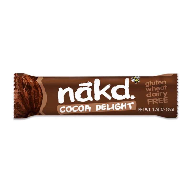 nkd. Nakd Bars, Cocoa Delight Raw Fruit and Nuts, Gluten