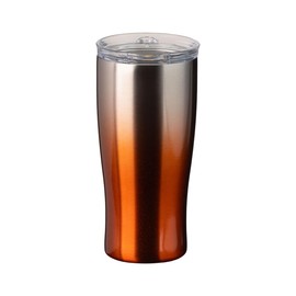 Atlas ASTG-433AC-ALID-C-SET Tumbler with Lid, 15.2 fl oz (430 ml), Thermal, Cold Insulated, Stainless Steel, Gradient Color, Smooth Mouth, Amber Color, Sinqs Sinks,