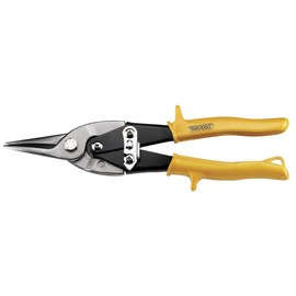 Teng Tools Aviation Tin Snips - Straight Cut High Leverage Tin Cutting Shears - 490W, Silver