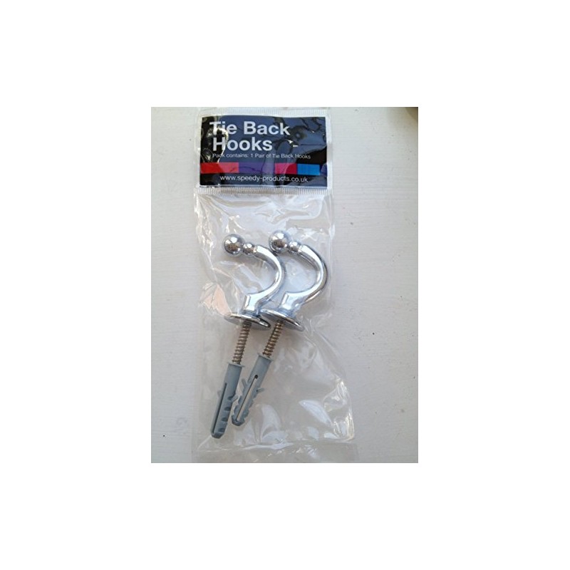 Speedy Palma Ball End Tieback Hook, Chrome - sold in