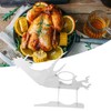 Stainless Steel Chicken Stand Removable Portable MotorcycleShape BBQ Roaster Stand