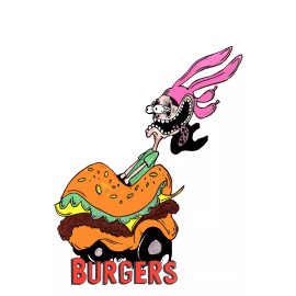 Unbranded Rat Fink Bob's Burgers 3"-6" Vinyl Decal Stickers - 3.3X4 Inches