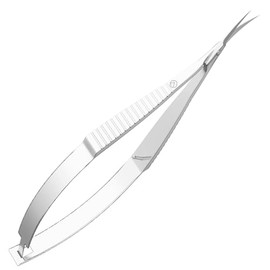 ZIZZON - Tijeras para cutículas, extra finas, curvadas, profesionales, punta puntiaguda, kit de aseo para cejas, pestañas, uñas recortadas y piel seca