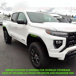 deliciousticker For 2023-2025 GMC Canyon SMOKE Side Markers Vinyl Decals Overlay Tint AT4 ppf