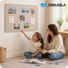 OWLKELA 36 x 24 inch Felt Bulletin Board, Self-Adhesive Pin