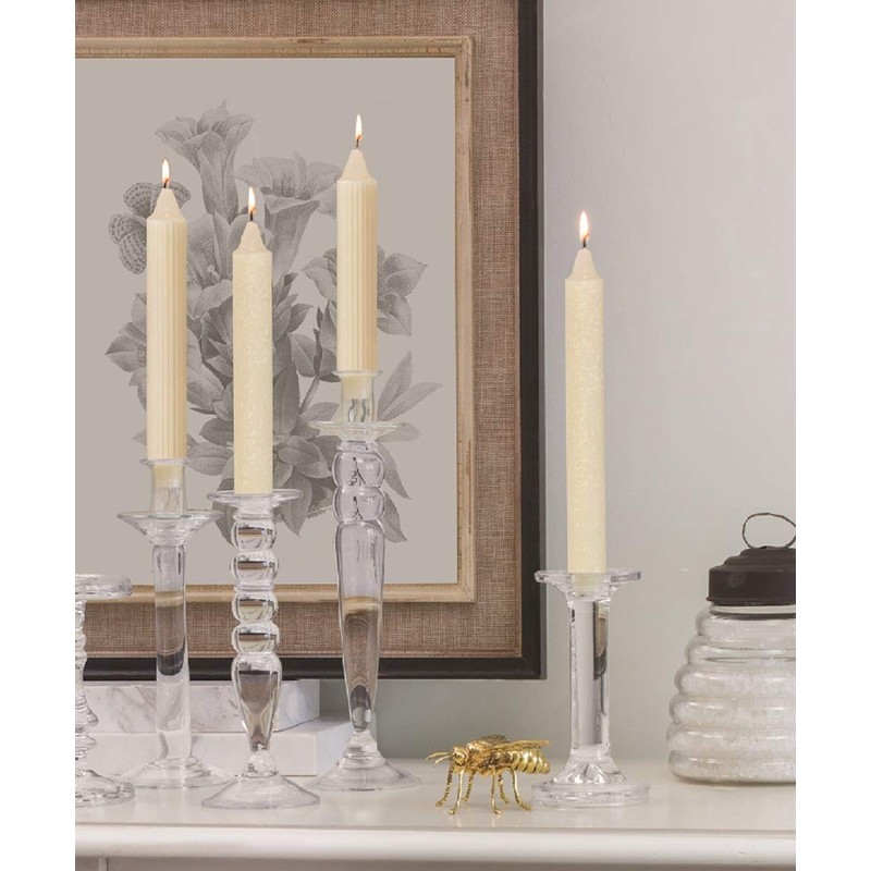 Root Candles 4-Count Unscented Dinner Candles Dripless Beeswax Enhanced Timberline™