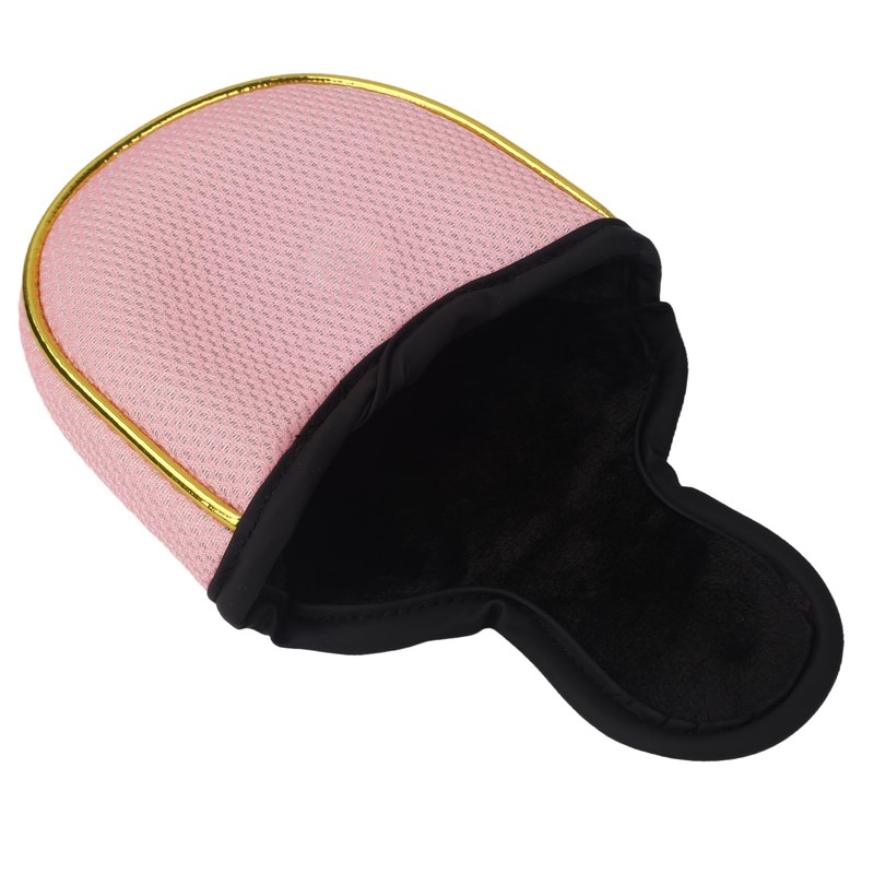 Andux Gold Putter Cover Golf Putter Head Covers Semicircle MT/TG28