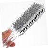 DECHOUS Shaped Double Sided Hair Straightening Comb Portable Brush for