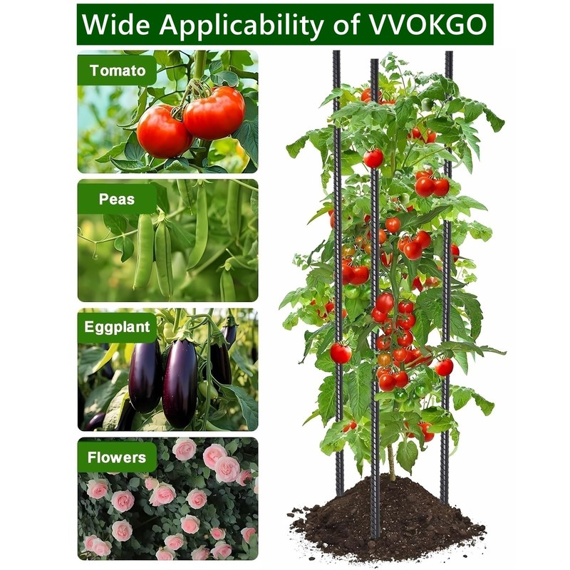 VVOKGO Rebar Stakes 36 Inch 16-Pack Concrete Form Stakes Heavy