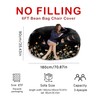 HOWSEESNOW 6FT Giant Bean Bag Chair Cover - Soft Fluffy