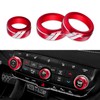 YOSRTER 3PCS Aluminum Control Knob Cover for Dodge Durango Accessories