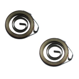 RLECS 2PCS 35x6x0.8mm Long Drill Press Return Sleeve Spring Assembly Black Small Accessories Scroll Suitable for Industrial Safety Device and Hydraulic Pipe Cushioning Systems