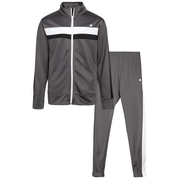 RBX Boys' Active Tracksuit Set - 2 Piece Zip Tricot