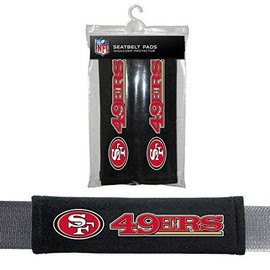 Fremont Die San Francisco 49ers Velour Seat Belt Pads