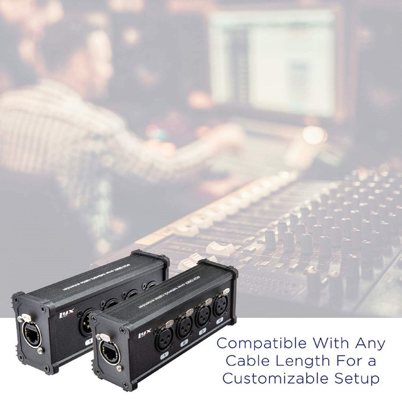 LyxPro 4 Channel 3 Pin Multi Network XLR Cable Breakout
