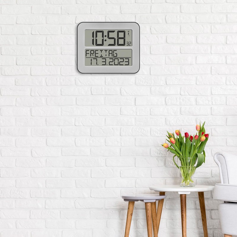 TFA Dostmann 60.4512.01 TimeLine Max Radio-controlled Clock