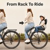 Rear Bicycle Child Seat with Backrest, Kids Bike Saddle for