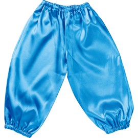 Artec 15064 Soft Satin Sarouel Pants, J Size, Blue, Cosplay, Recitals, Play Parties, Handmade Costume, Easy for Children