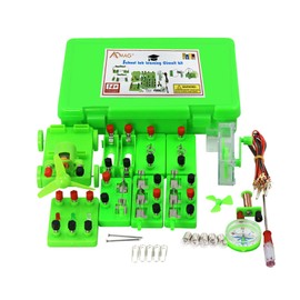 Physics Science Lab Electricity and Magnetism Experiment Kit,Electromagnetism Experiment Basic Electricity Discovery Circuit Kit for Kids Junior Senior High School Students