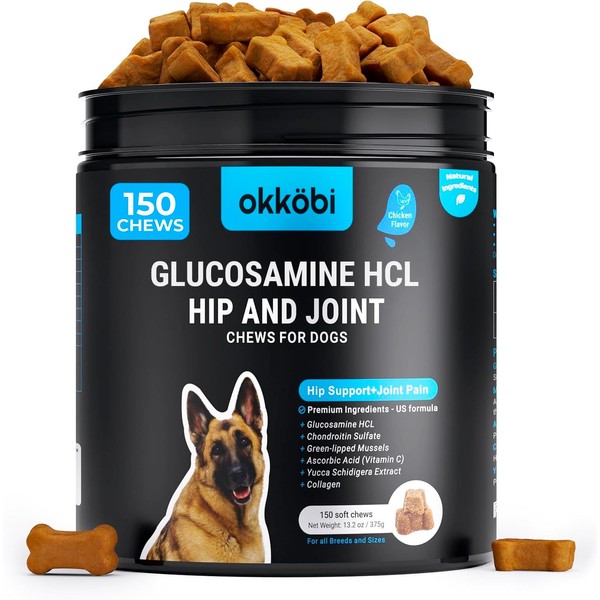 Glucosamine HCL Hip & Joint Supplement for Dogs – Vet-Approved