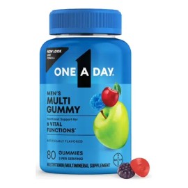 One A Day Multivitaminico Hombre Adulto Activo 80 Gomitas Frutas                                                                                      