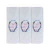 2COZEE Womens/Ladies Embroidered Initials Taschent 3-Pack? CHER with White EM