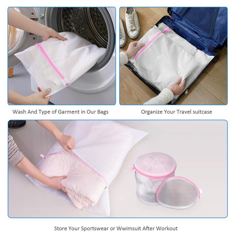 8 pcs Laundry Bags with 2 Large and 2 Medium