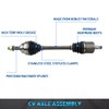 Bode-man Front Driver Side CV Axle Half Shaft Assembly for