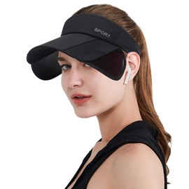 Peicees Sombrero de visera de ala ancha para mujer, sombrero de protección solar para playa, pesca, senderismo, jardinería, camping