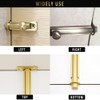 SUPERTOOL Surface Latch, 1PC Brass Door Bolt Unrust Simple Barrel