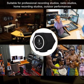 Studio Microphone Windscreen Pop Filter for Microphone, Recording Studio Microphones for Recording Studio Microphone, Sound-absorbing Foam that Reduces Noise and Reflections