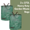 garden mile 272L Large Reusable Green Garden Waste Refuse Sack