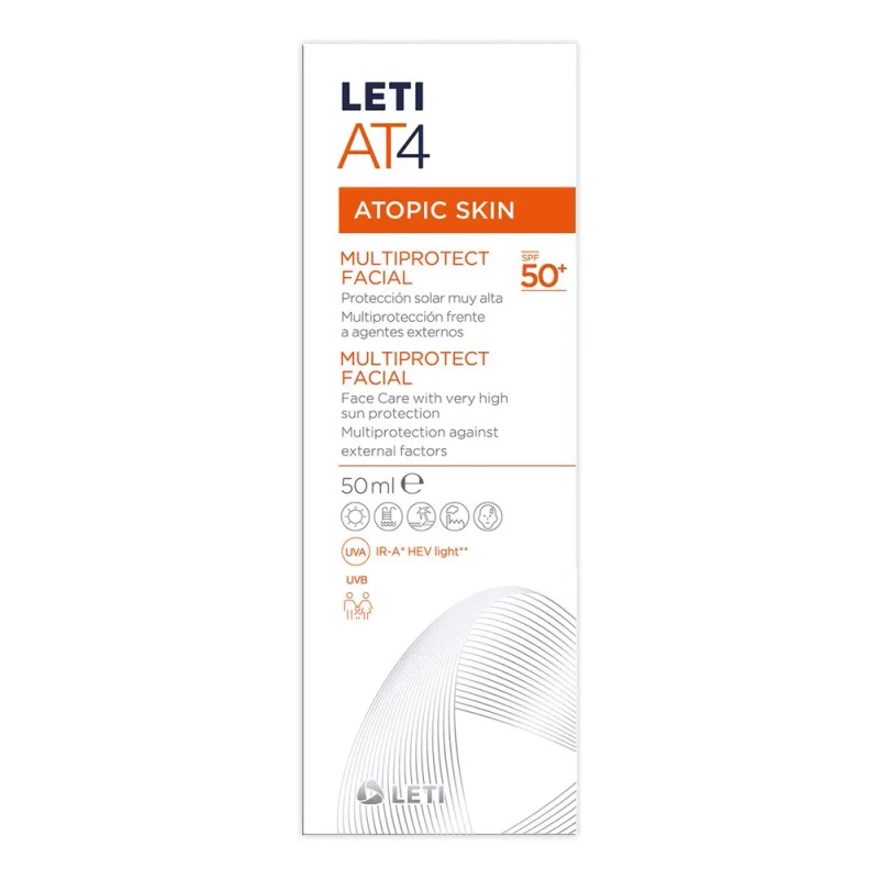 Crema Facial LETI MULTIPROTECT FPS 50 Hidratante Hipoalergénica 50mL