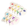 9pcs/set PU Waterproof Golf Club Iron Cover with Numbers Thickening